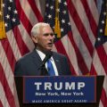 Donald Trump's running mate Mike Pence is een wiethater